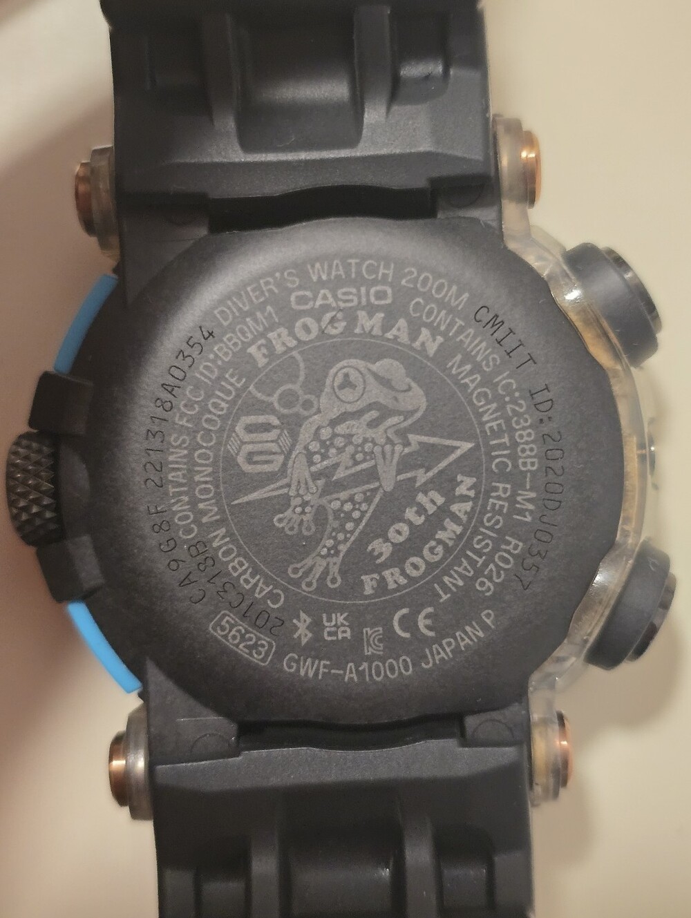 CASIO G-SHOCK FROGMAN GWF- A1000APF-1AJR 30th Poison Dart Frog Tough Solar Mens. - Picture 2 of 15